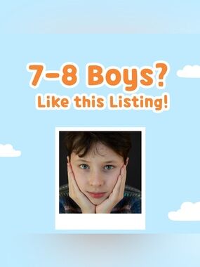 7/8 Boys— Like this listing to see more of this size!